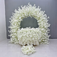 Custom Design Service Elegant Artificial Floral Wedding Arch Backdrop Arrangement - Image 4