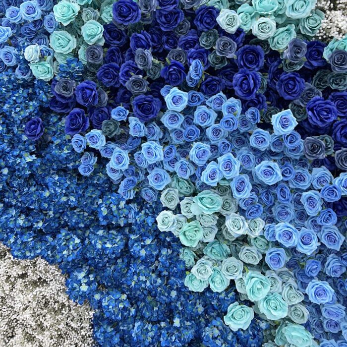Factory Direct Sale Wholesale Artificial Flower Wall for Wedding Decoration Cheap - Image 2