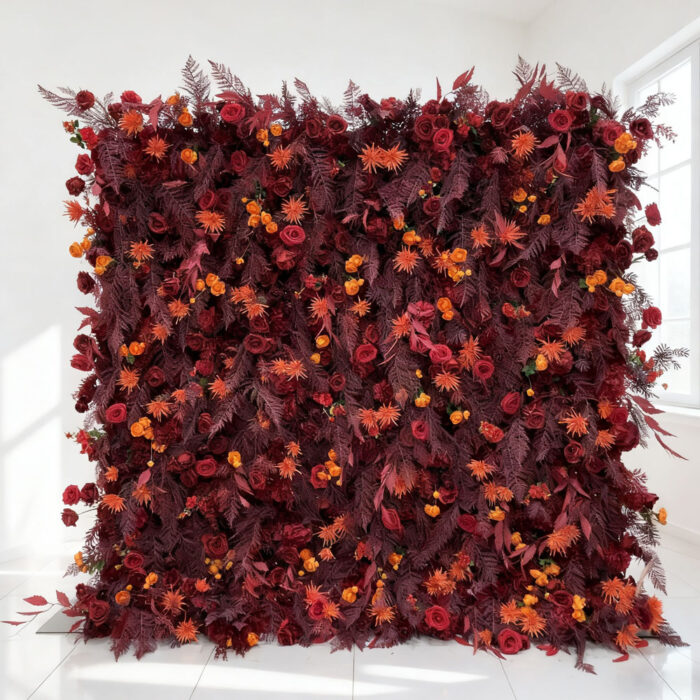 High-End Silk Artificial Wedding Flowers Dreamy 5D Artificial Flowers Wall Panel Background For Party Wedding Decoration - Image 3