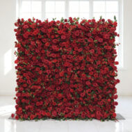 Customization Decor 5D Artificial Silk Flower Wall 8ft X 8ft Roll Up Wedding Backdrop Event Photography - Image 3