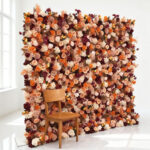 New Material Artificial Flower Wall with Non-Shedding Feature for Home Decor Party