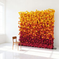 Decorative Moulding Designs 5D Artificial Flower Wall Backdrop Roll Up For Wedding Christmas Thanksgiving & Easter - Image 2