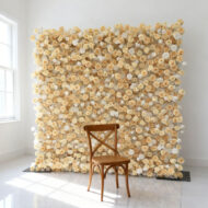 New Design 8ft X 8ft 5d Roll up Realistic Wedding Backdrop Decoration 5d Flower Wall Panel Decorative - Image 3
