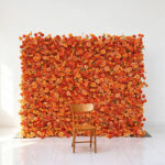 Luxary Fake Floral Wall Decoration Artificial Flower Wall Backdrop Roll Up For Church Lawn Wedding Stage Christmas Thanksgiving & Easter