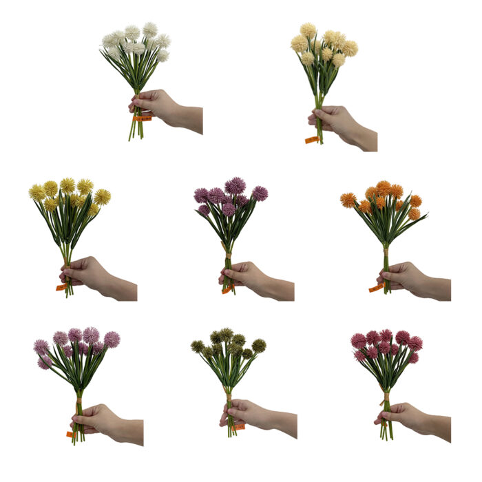 GNW Purple Five Branches Artificial Echinops Sphaerocephalus MYZ-86 - Image 3