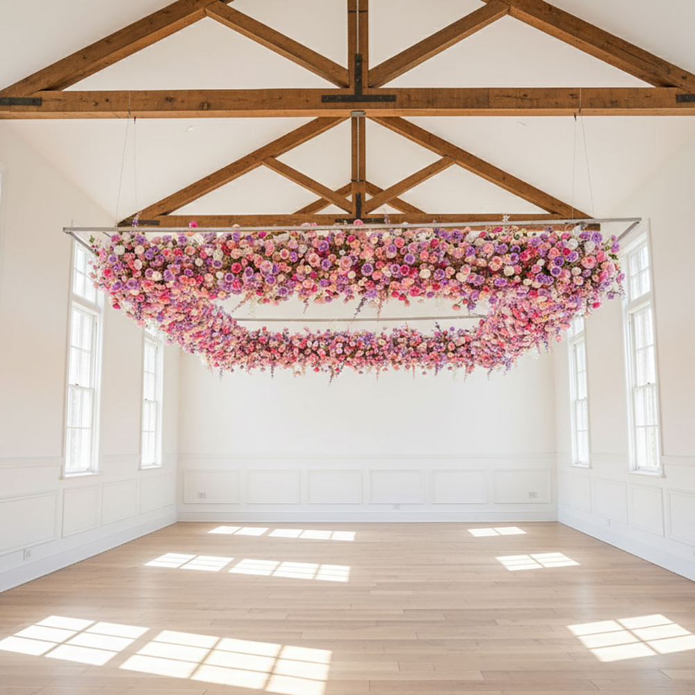 ceiling25-10 (11) Professional Custom Floral Ceiling Installation Service Using Premium Artificial Wisteria Flowers Decor - Image 1