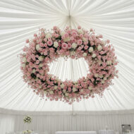 Custom High Quality Easy Install Artificial Vine Wisteria Floral Ceiling Kit For Weddings - Image 3