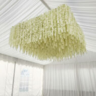 Luxury Wedding Decor Romantic Artificial Wisteria Vines Flower Ceiling For Weddings Events