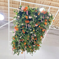 Customize Artificial Wisteria Flowers Ceiling Elegant Floral Install for Wedding Backgrounds - Image 2