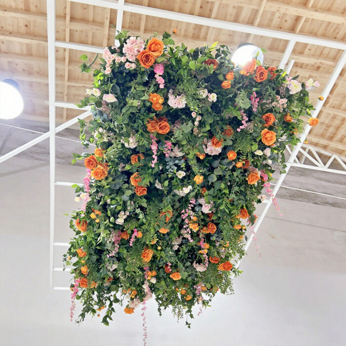 Customize Artificial Wisteria Flowers Ceiling Elegant Floral Install for Wedding Backgrounds - Image 2