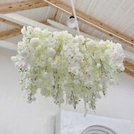 Wholesale Custom Artificial Wisteria Floral Flowers Ceiling Install For Wedding Decoration