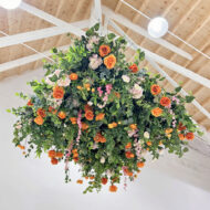 Customize Artificial Wisteria Flowers Ceiling Elegant Floral Install for Wedding Backgrounds - Image 3
