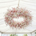 Custom High Quality Easy Install Artificial Vine Wisteria Floral Ceiling Kit For Weddings