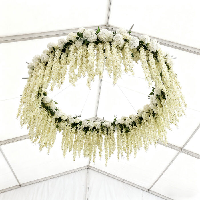 Luxury Wedding Decor Romantic Artificial Wisteria Vines Flower Ceiling For Weddings Events - Image 5