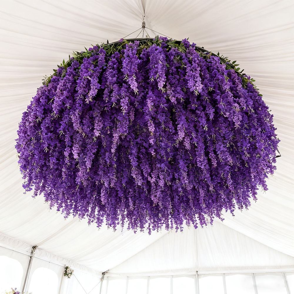 ceiling25-10 (43) Wholesale Elegant Faux Artificial Wisteria Flowers Ceiling For Events and Decor - Image 1