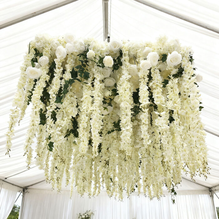 Wholesale Elegant Faux Artificial Wisteria Flowers Ceiling For Events and Decor - Image 7