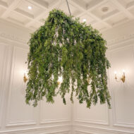 Wholesale Floral Decor Romantic Purple Wisteria Ceiling For Weddings Fast Ship