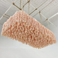 GNW High Quality Silk Artificial Wisteria Flower Ceiling For Wedding Decor