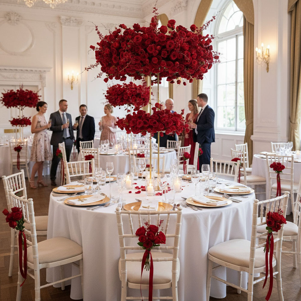 centerpiece2511 (3) Hot Sale Custom Floral Centerpieces for Wedding, Factory Price Decorative Flowers, Elegant Table Arrangements - Image 1