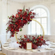 Luxury Wedding Table Runner with Modern Centerpieces Events Decoration