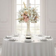 Wholesale Artificial Floral Centerpieces for Wedding Table, Real Touch Feeling, Hot Sale and Fast Shipping