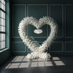 Wholesale Romantic  Artificial Silk Flower Wedding Arch Backdrop Indoor And Outdoor Use For Wedding Decor