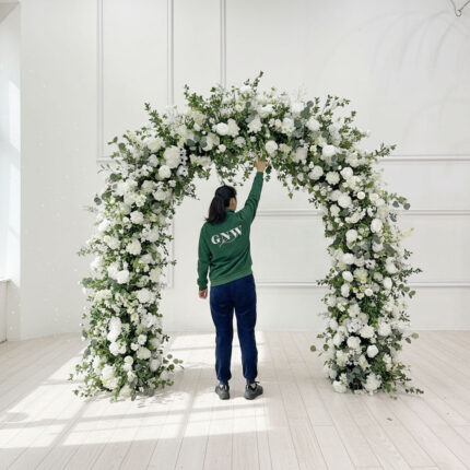 Easy To Assemble Artificial Flowers Decoration Wedding Arch For Wedding Party Event Decor