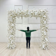 Luxury Wedding Arch Backdrop With High Quality Artificial Flowers