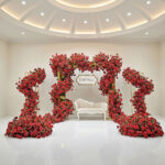 Custom Colors And Styles Artificial Flower Decoration Floral Wedding Arch For Wedding Party Event Decor