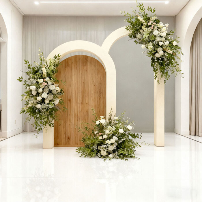 Wholesale Premium Faux Flower Wedding Arch Easy To Assemble For Bridal Party And Garden Events - Image 3