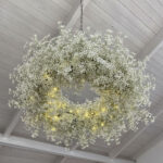 Factory Custom Wedding Decoration Cheap Prices Artificial Wisteria Flowers Ceiling For Wedding Stage