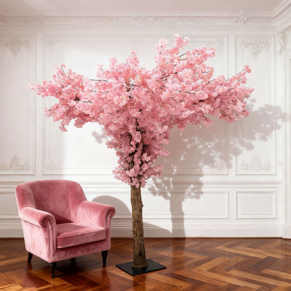 gnwtrees25-10 (21) Luxury Wedding Artificial Blossom Tree With Silk Flower Centerpieces Decoration - Image 1