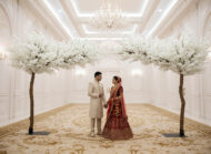 Custom Design Artificial Flowering Tree With Modern Flower Centerpieces For Wedding - Image 3