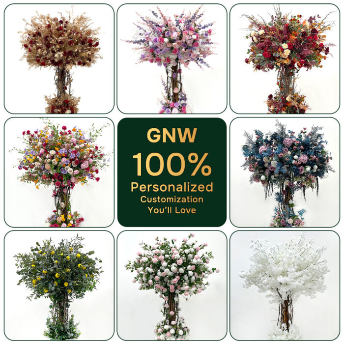 GNW Factory Wholesale Artificial Faux Tree at Table Centerpieces For Events Decor - Image 2