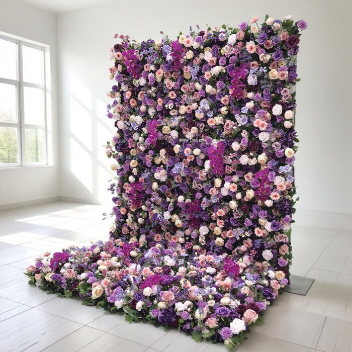 Wholesale Popular Artificial Flower Wall Designs for Wedding Decoration Retailers - Image 3