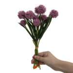 GNW Dark Purple Five Branches Artificial Echinops Sphaerocephalus MYZ-87