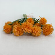 GNW Orange Five Branches Artificial Echinops Sphaerocephalus MYZ-85 - Image 2