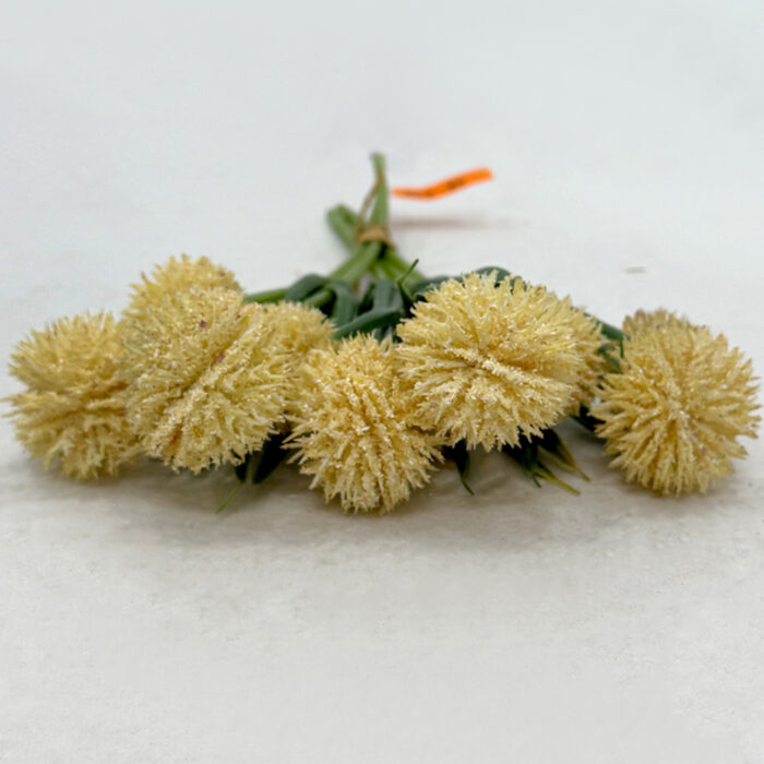 GNW Champagne Five Branches Artificial Echinops Sphaerocephalus MYZ-83 - Image 2