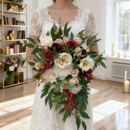 Source elegant artificial flower bridal bouquets directly from factory perfect for wedding planners seeking quality wholesale options