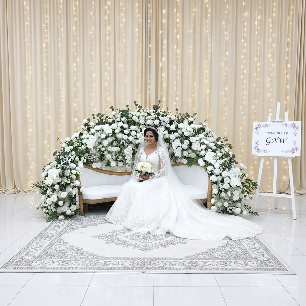 沙发花2025.11 (11) Real Touch Artificial Flower Decoration For Wedding Sofa And Backdrop Custom Design High End Realistic Look - Image 1