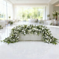 Factory direct high quality artificial faux flower runner for table fully custom in color length and style - Image 2