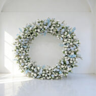 Custom Made Wedding Arch And Backdrop Artificial Flower Decoration For Wedding Venue