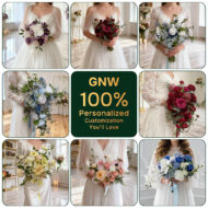 Discover the perfect blend of quality and value with wholesale custom Faux artificial flower bridal bouquets for any celebration - Image 3