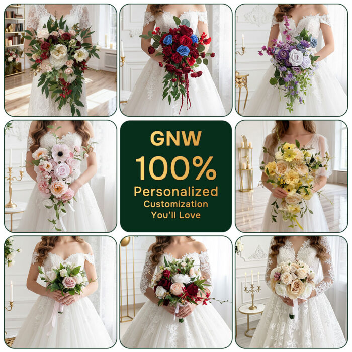 Source elegant artificial flower bridal bouquets directly from factory perfect for wedding planners seeking quality wholesale options - Image 3