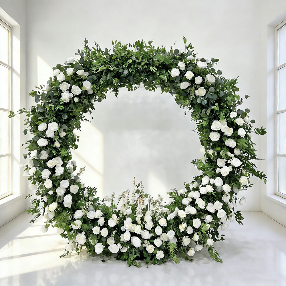 578E97B00A339BE270E8E7869CD37F90 High Quality Artificial Flower Wedding Arch Backdrop Wedding Decoration With Free Shipping - Image 1