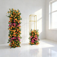 Custom Wedding Arch Backdrop Artificial Flowers Decoration For Wedding Party Event Decor