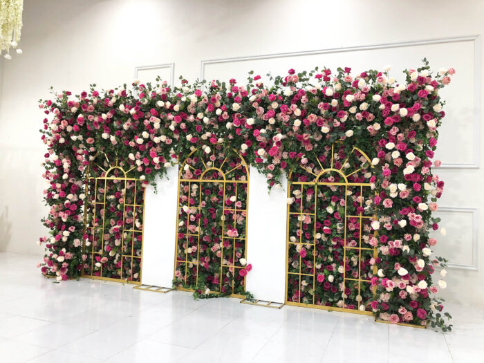 Wholesale Artificial Flower Wedding Arch Backdrop Custom Sizes For Wedding Decoration Business - Image 2