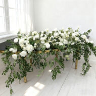 Our factory produces exquisite faux artificial flower runner for table that is fully customizable for any venue - Image 2