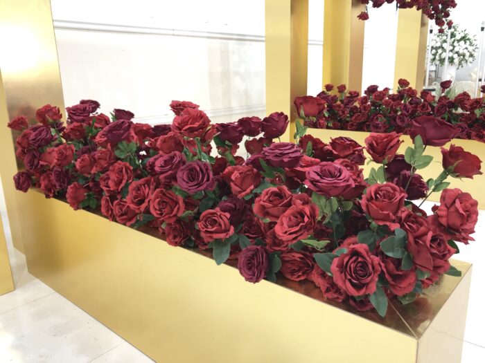 Elegant Floral Wedding Arch Backdrop Artificial Flower Arrangement Custom Design Service - Image 2