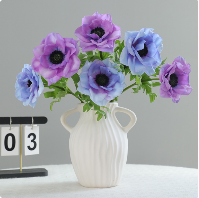 GNW Purple Faux Poppy Artificial MS-54 - Image 5